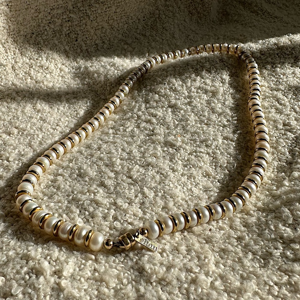 eliou pearl collared necklace